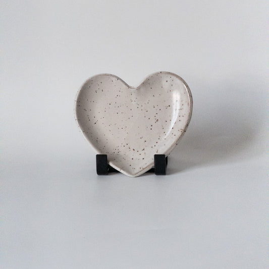 Ceramic Heart Jewelry Dish (5 inches)