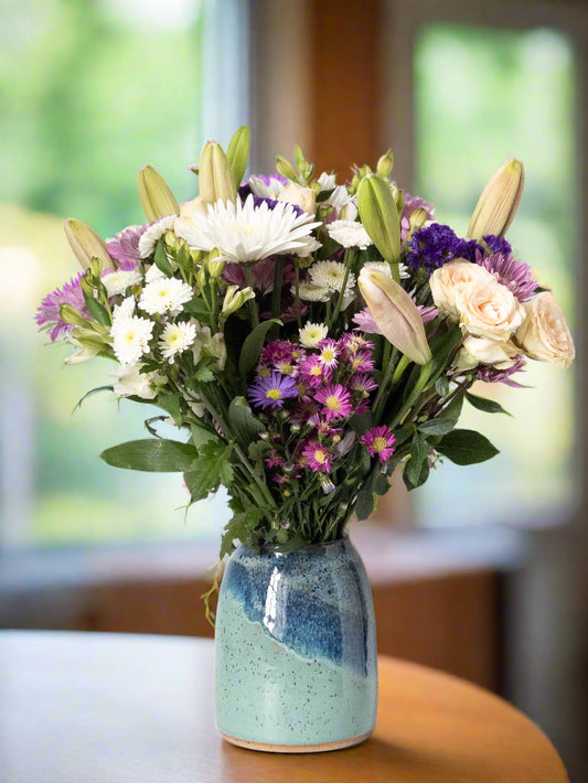 Bright Blue Waters Vase