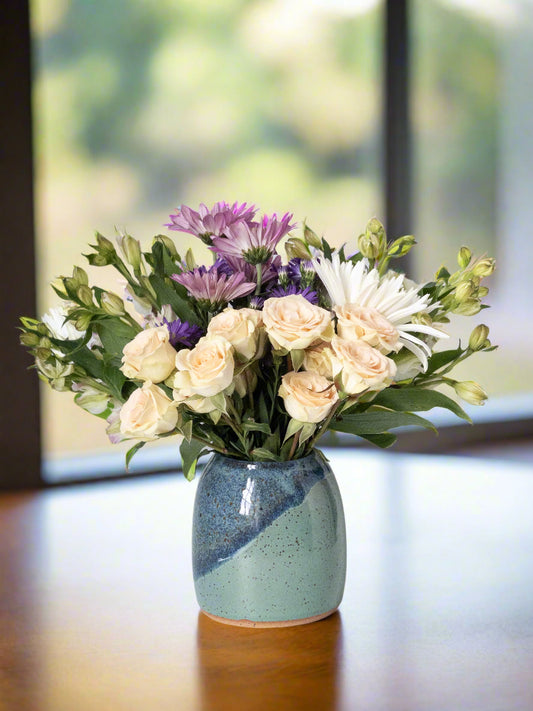 Bright Blue Waters Vase