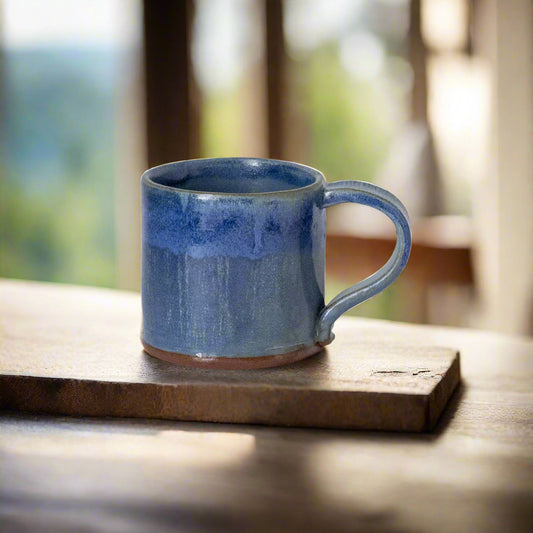 Handbuilt Pottery Blue Denim Mug