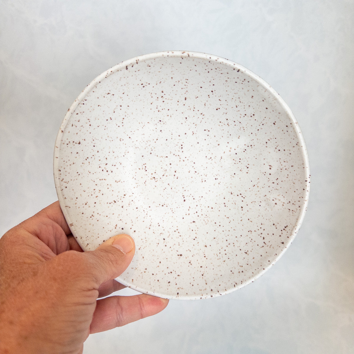 Speckled White Riverstone Bowl