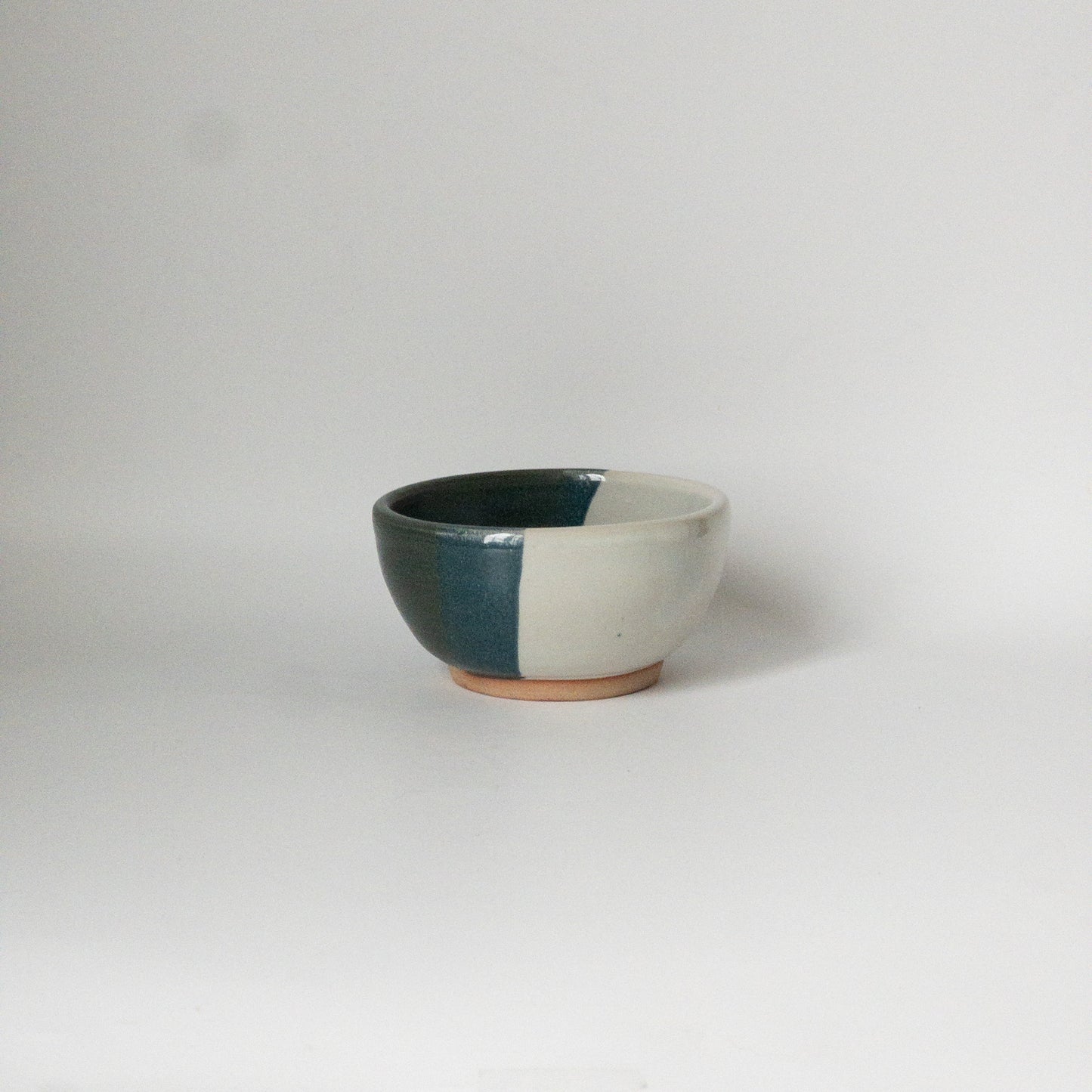 Turquoise and White Bowl (holds approx. 6 ounces) #1