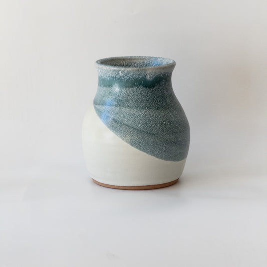 Creamy White Bluebird Vase