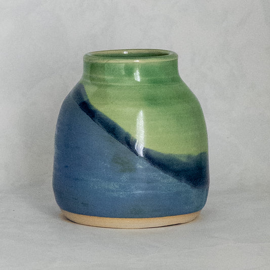 Sprig Vase - Bright Blues and Greens