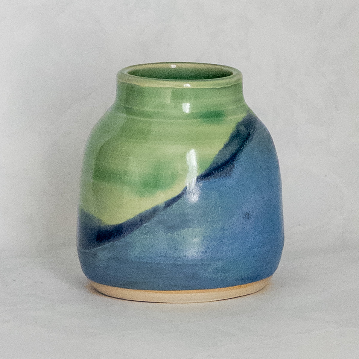 Sprig Vase - Bright Blues and Greens