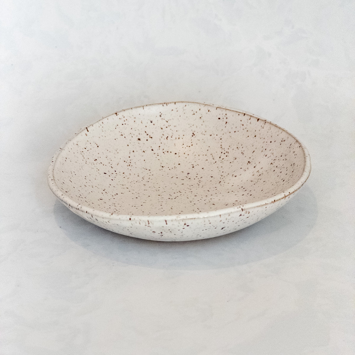 Speckled White Riverstone Bowl