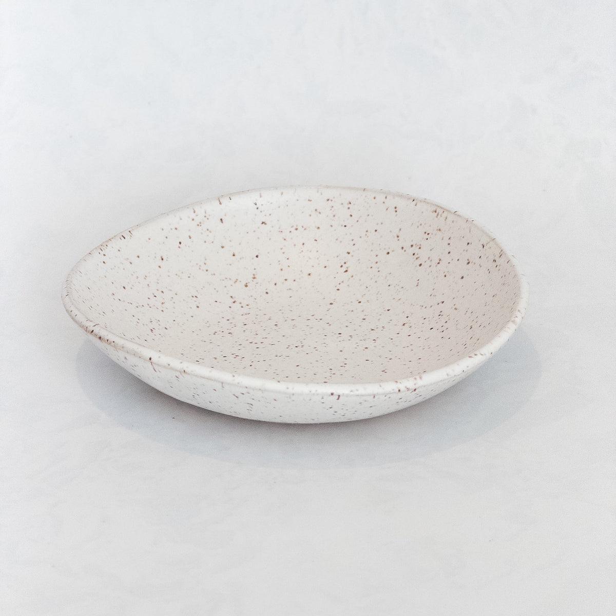 Speckled White Riverstone Bowl