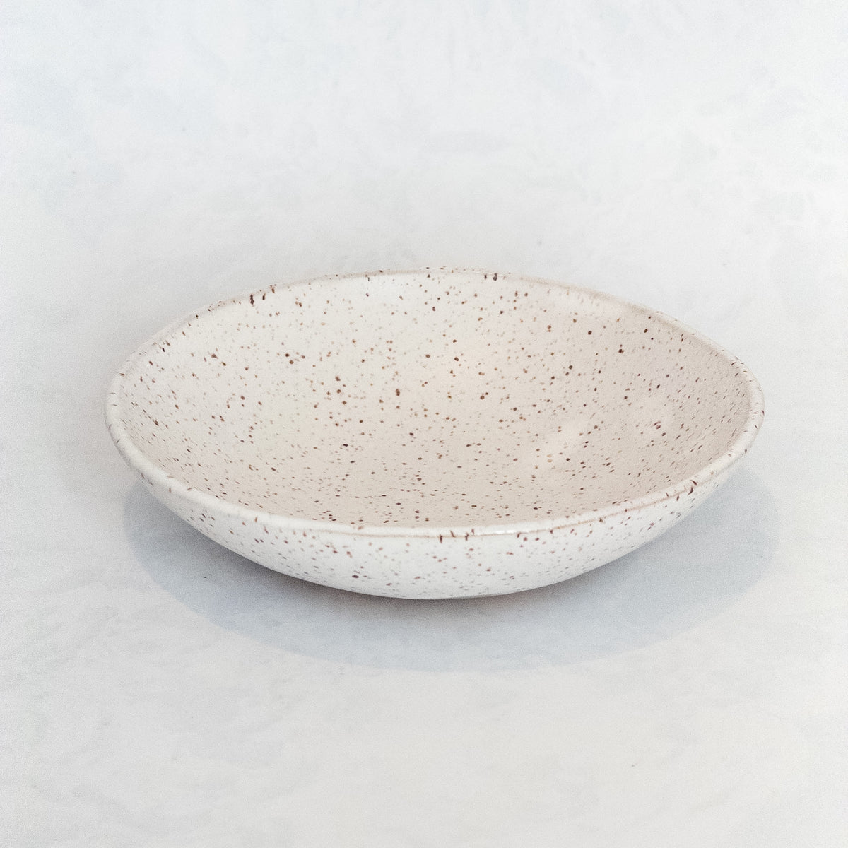 Speckled White Riverstone Bowl