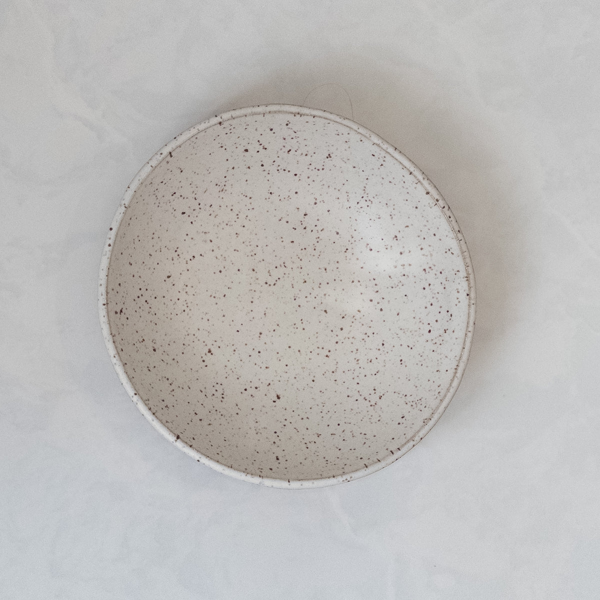Speckled White Riverstone Bowl