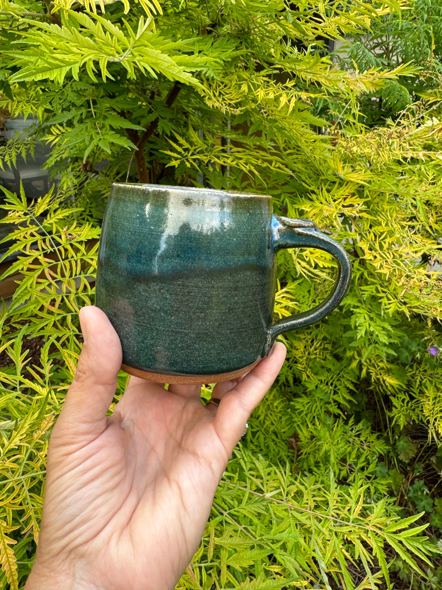 Dark Turquoise Night Sky Mug