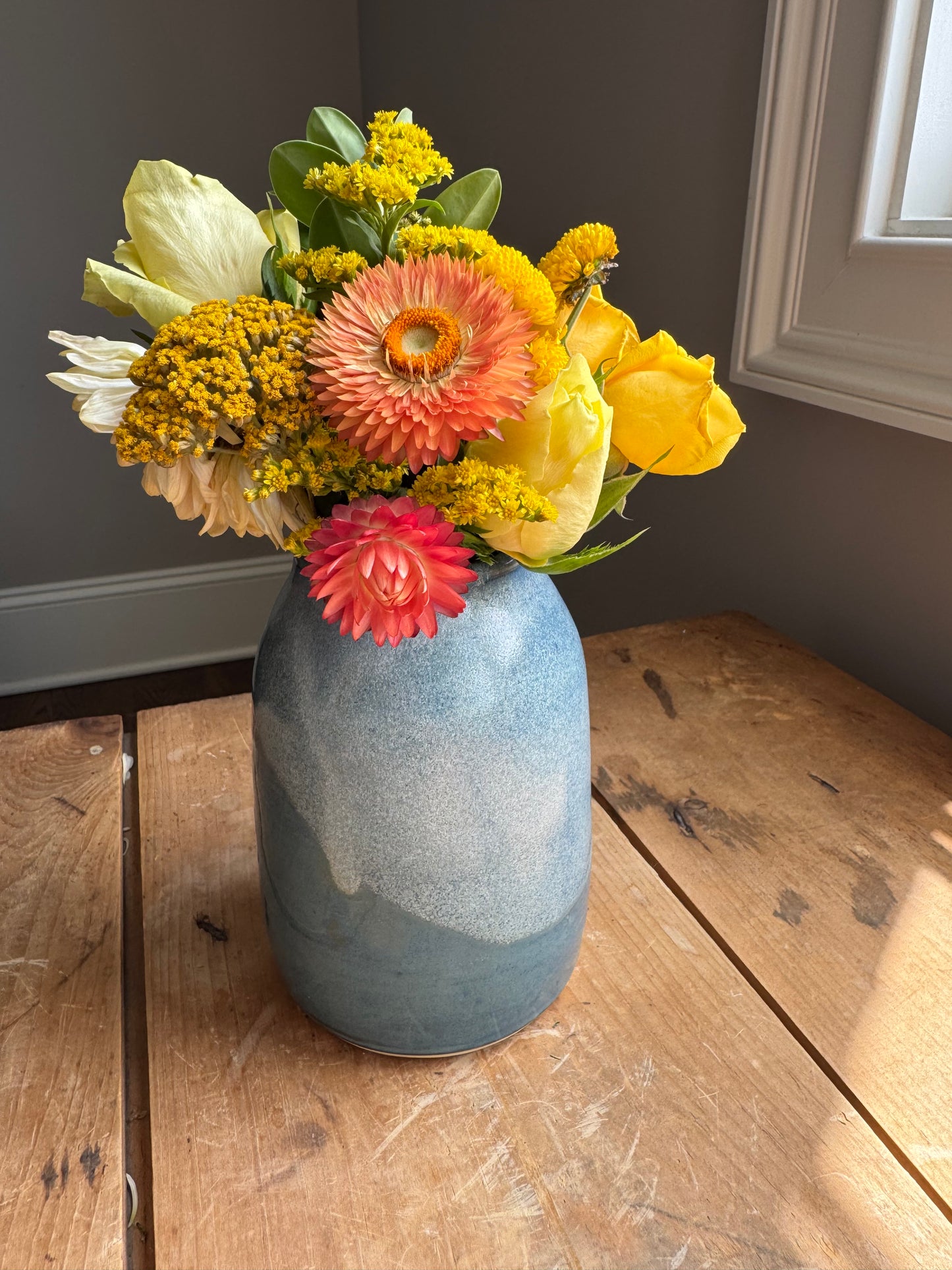Moody Blue Sky Vase